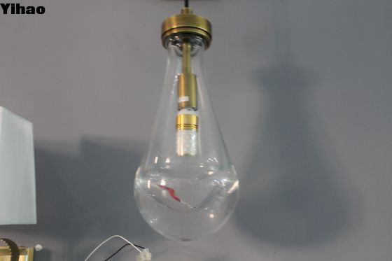 Lampada a parete a cristallo di ottone a pioggia con dimensione regolabile W12.5cm x D14.5cm x H27cm