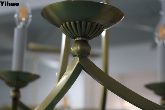 Montaggio del soffitto contemporaneo lampadario di cristallo dorato per soggiorno camera da letto hotel
