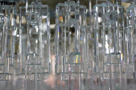 Marignan 4 livelli candelabro rettangolare 183cm lussuoso candelabro rotondo di cristallo