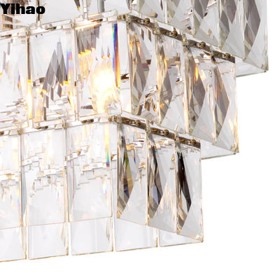 Moderno cristallo di lusso Led Art decorativo candelabro appeso per tavolo da pranzo soggiorno camera da letto casa