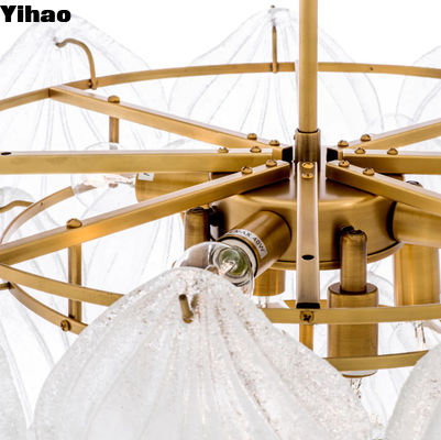 Bellissima illuminazione a Led decorativa moderna e tonda Candelabro trasparente contemporaneo personalizzato