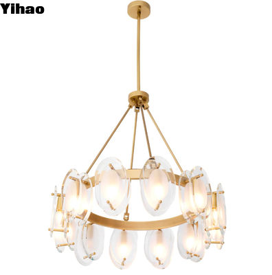 soffitto decorativo per interni di lusso lampadario di cristallo moderno per soggiorno / sala da pranzo