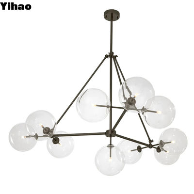 Elegante candelabro di cristallo da 140 cm montato