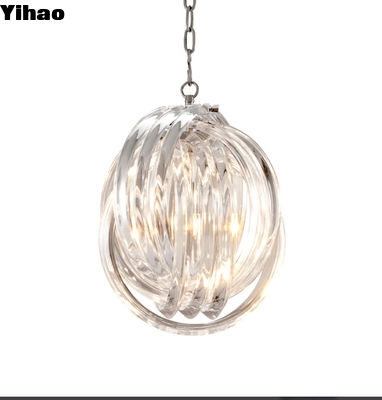 Lampade a pendente a cristallo a LED per la decorazione moderna di camere da letto e salotti