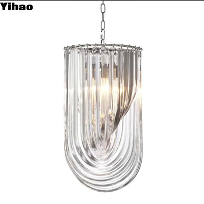 Modern Crystal Led Hanging Art Decorative Chandelier per Sala da pranzo Soggiorno Camera da letto Casa Opzioni di personalizzazione Materiale