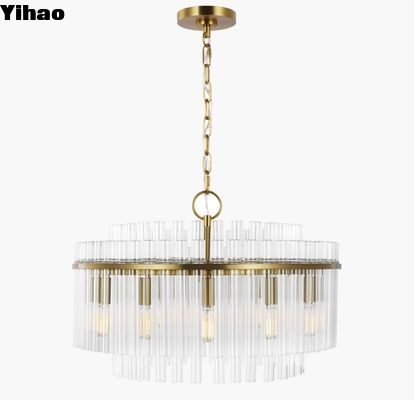 Becket Medium Chandelier CC12812PN Lampada a pendente di vetro