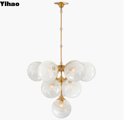 Luce a pendente in vetro a candelabro a livelli di cristallo ARN 5401