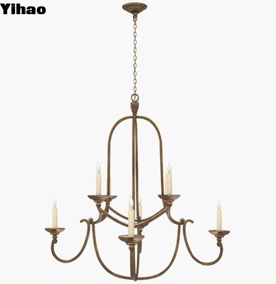 Vsual Comfort Lampadario circolare medio fiammingo CHC 1494