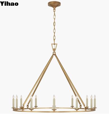 Visual Comfort Darlana Grande candelabro a anello singolo CHC 5174