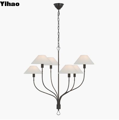 AL 5002 Griffin Large Staggered Tail Chandelier per comodità visiva