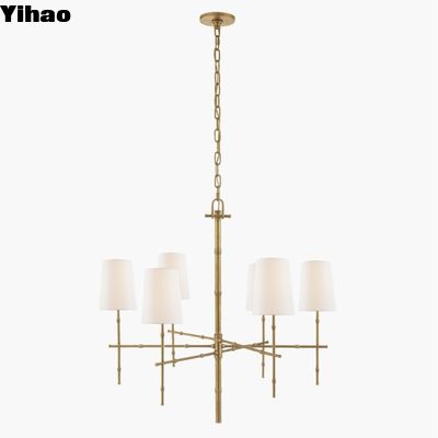 S 5161 Grenol Medio Moderno Bambù lampadario Bronzo / nichel lucidato / ottone antico strofinato a mano