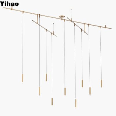 700MXY9R Aged Brass Moxy Chandelier 9 Light Dimmable Compatibile con ELV Dimmers