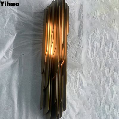 Modern Brass LED Wall Lamp with Warm White Light 3500K