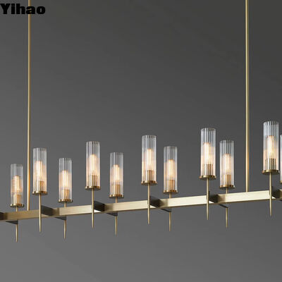 Nordic Brass Body Pendant Light con 50000 ore di durata e altezza regolabile per salotti moderni
