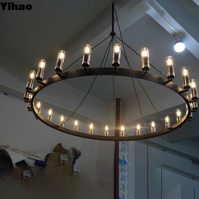 Candelabro in ottone fatto a mano con luce bianca calda 3500K e base della lampadina E12 per il salotto