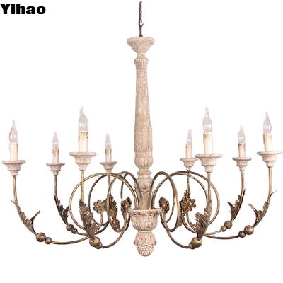 Candelabro in legno con altezza regolabile per soggiorno