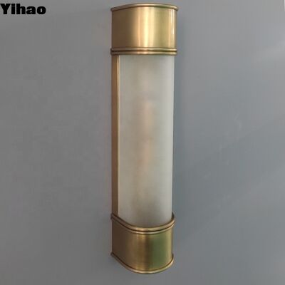 Yihao Modern Brass Wall Lamp 3500K Warm White LED Sconce per soggiorno e camera da letto