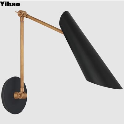 Lampada da parete in ottone moderna con 2700K luce bianca calda e 30000 ore di durata per il soggiorno